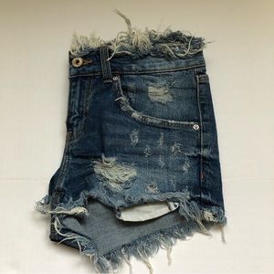 Zara Trafaluc Denimwear Destroyed Jean Shorts, Size 2